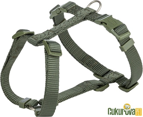 Trixie Premium H Tipi Köpek Göğüs Tasması Xs - S, Zeytin Yeşili, 30 x 44 Cm - 10 Mm