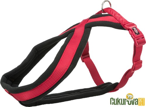 Trixie Premium Yürüyüş Köpek Göğüs Tasması M, Kırmızı, 45 x 80 Cm - 25 Mm