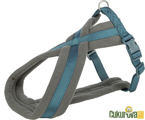 Trixie Premium Yürüyüş Köpek Göğüs Tasması M - L, Petrol Mavisi, 50 x 90 Cm - 25 Mm