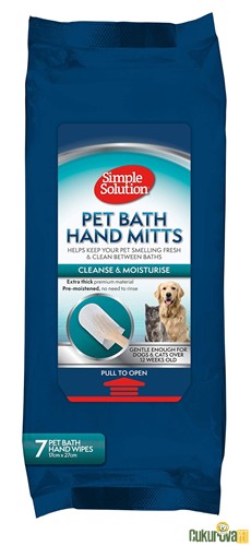 Simple Solution Kedi Köpek Islak Temizleme Eldiveni 7 Adet