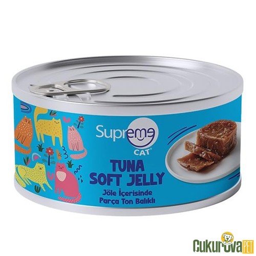 Supreme Cat Ton Balıklı Jöle İçerisinde Yetişkin Kedi Konservesi 85 Gr