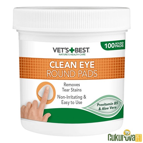 Vet's Best Kedi & Köpek Göz Temizleme Parmak Pedi 100'lü