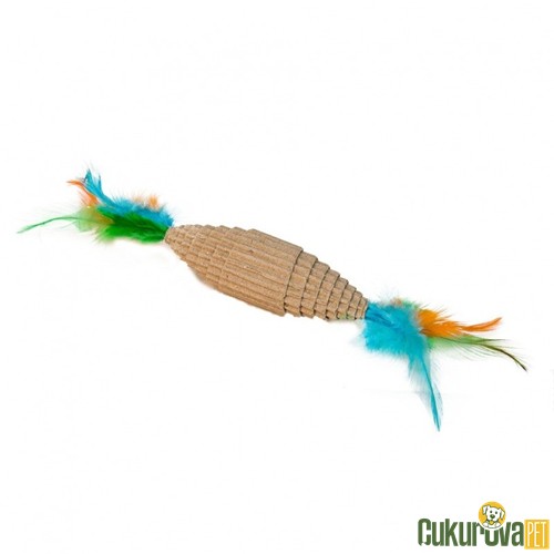 Eastland Tüylü Karton Kedi Oyuncağı 10 x 3 Cm