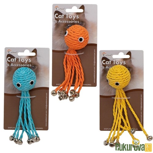 Eastland Çıngıraklı Ahtapot Kedi Oyuncağı 12.5 Cm