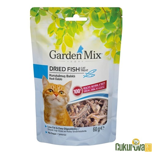 Gardenmix Kurutulmuş Balıklı Kedi Ödül Maması 60 Gr