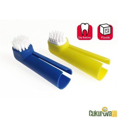 Karlie Kedi & Köpek Diş Fırçası - Diş Eti Masaj Fırçası 2'Li