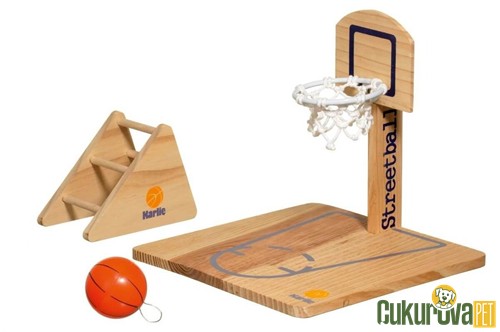 Karlie Ahşap Basket Potası Kuş Oyuncağı 20 x 20 x 21 Cm
