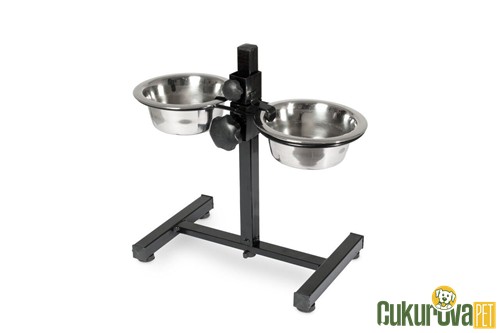 Karlie İkili Çelik Kedi & Köpek Mama Ve Su Kabı 2 x 280 Ml