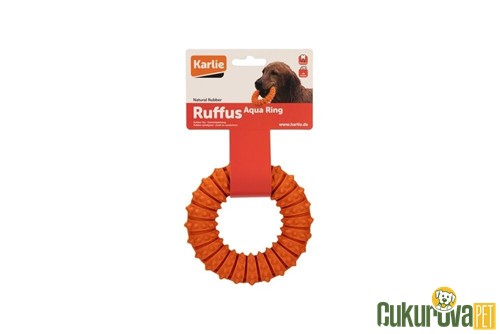Karlie Plastik Halka Köpek Oyuncağı Turuncu - 12 Cm