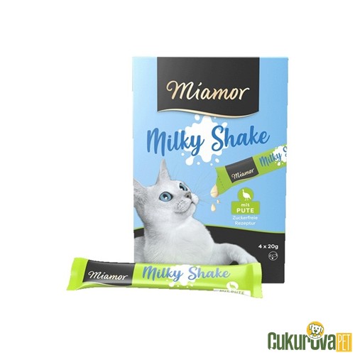 Miamor Milky Shake Hindili Ve Taurinli Kedi Ödül Kreması 4 x 20 Gr