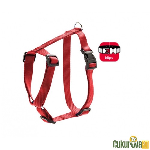 Karlie Basic Köpek Göğüs Tasması Kırmızı M - 45 - 70 Cm