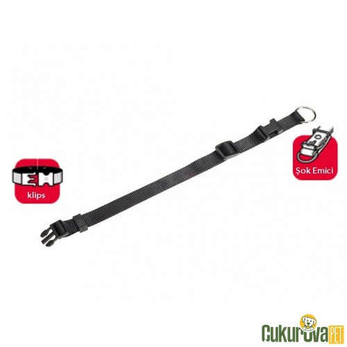 Karlie Köpek Boyun Tasması Siyah - 45 - 65 Cm