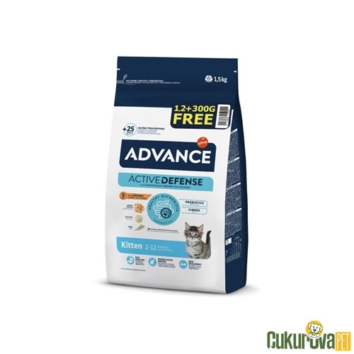 Advance Kitten Tavuklu Ve Pirinçli Yavru Kedi Maması 1.2 Kg + 300 Gr Bonus Paket