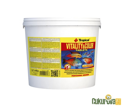 Tropical Vitality&Color Tablets Balık Yemi 2 L - 4500 Tablet