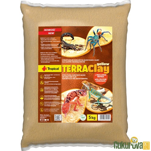 Tropical Terraclay Yellow Sürüngen Taban Malzemesi 5 Kg