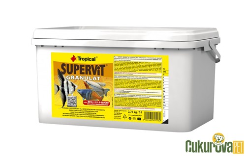 Tropical Supervit Granulat Granül Yem 5 L - 2750 Gr