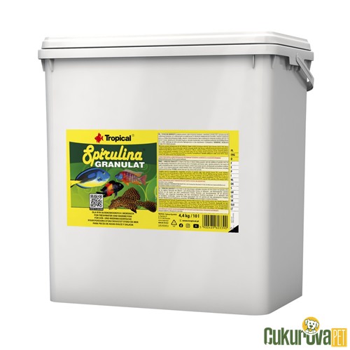 Tropical Spirulina Granulat Granül Yem 4.4 Kg - 10 L