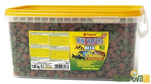 Tropical Mini Wafers Mix Tablet Yem 3 L - 1.65 Kg