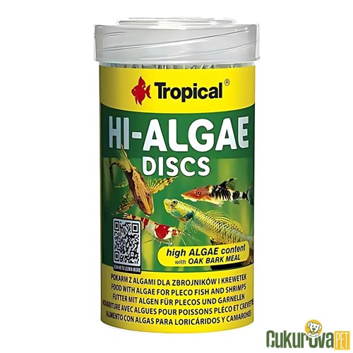 Tropical Hi-Algae Discs Tablet Yem 100 Ml - 60 Gr
