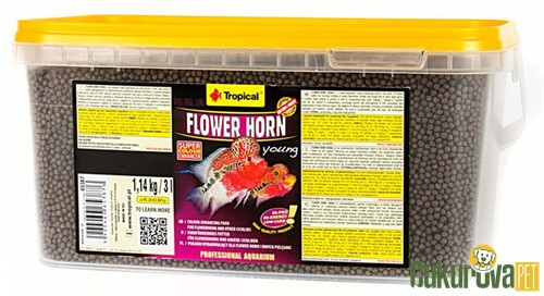 Tropical Flower Horn Young Granül Yem 3 L - 1140 Gr