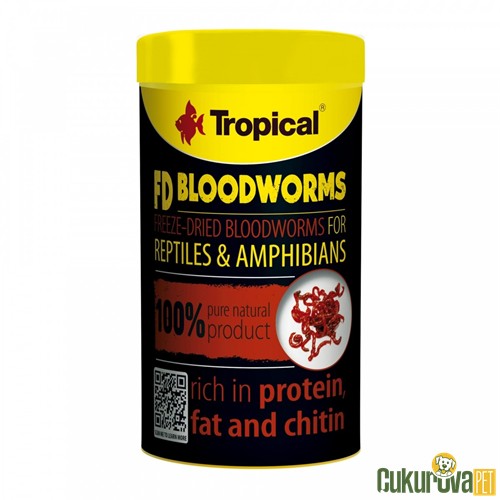 Tropical FD Blood Worm Kurutulmuş Yem 250 Ml - 17 Gr