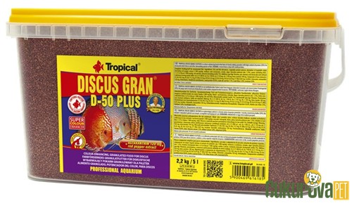 Tropical Discus Gran D-50 Plus Granül Yem 5 L - 2.2 Kg