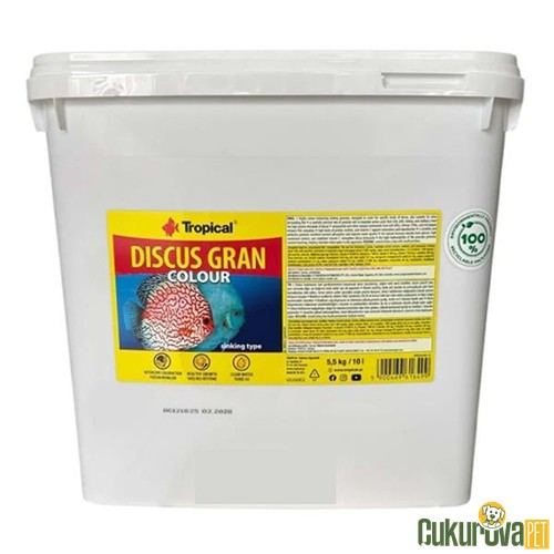Tropical Discus Gran Colour Granül Yem 10 L - 5.5 KG