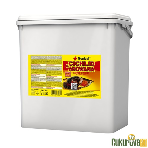 Tropical Cichlid Arowana Large Sticks Yem 10 L - 3 Kg