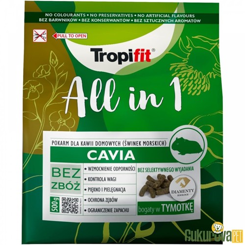 Tropifit All In 1 Cavia Kemirgen Yemi 500 Gr