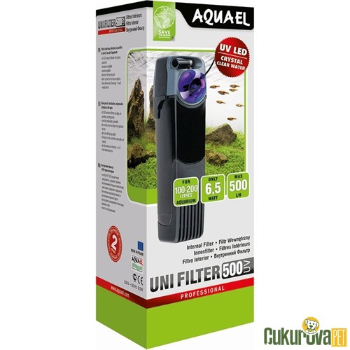 Aquael Uni Filter 500 UV İç Filtre 500 L / H
