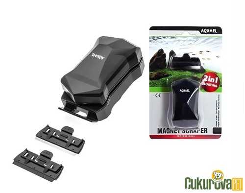 Aquael 2in1 Mıknatıslı Kazıyıcılı Cam Sileceği S - 6 Mm