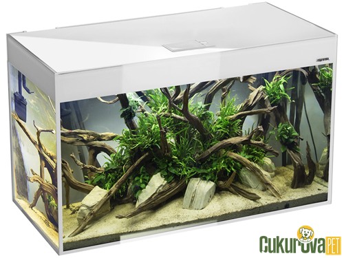 Aquael Glossy ST 120 Day & Night Akvaryum Seti 260 L - Beyaz