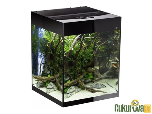 Aquael Glossy Cube ST 50 Day & Night Akvaryum Seti 135 L - Siyah