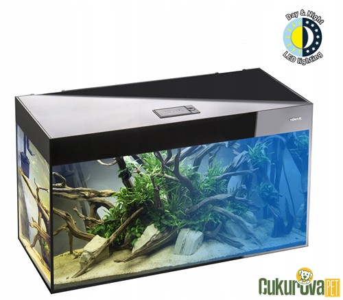 Aquael Glossy 80 Day & Night Akvaryum Seti 125 L - Siyah