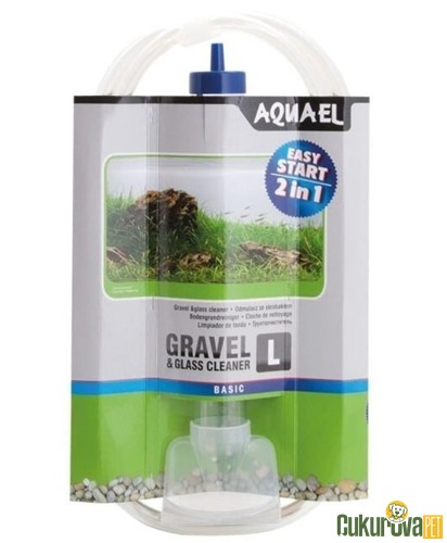 Aquael Akvaryum Kum Dip Sifonu ve Cam Temizleyici L - 330 Mm