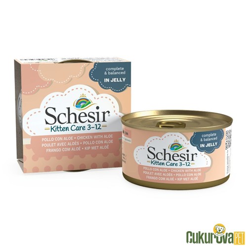 Schesir Tavuklu Aloeli Yavru Kedi Yaş Maması 85 Gr