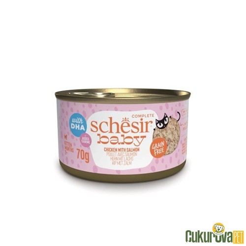 Schesir Baby Tavuklu Ve Somonlu Yavru Kedi Yaş Maması 70 Gr