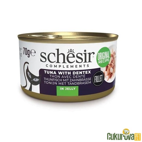 Schesir Ton Balıklı Ve Sinarit Balıklı Yetişkin Kedi Yaş Maması 70 Gr