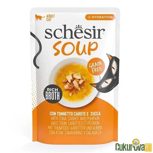 Schesir Ton Balıklı Ve Bal Kabaklı Kedi Çorbası 40 Gr