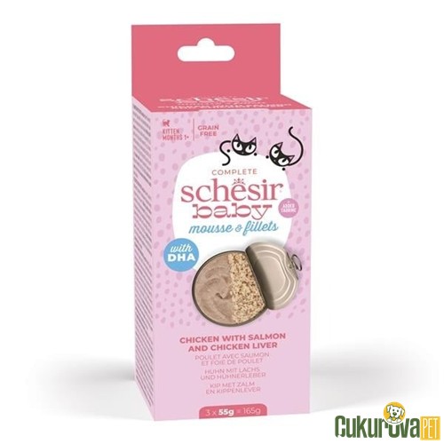 Schesir Baby Yavru Kedi Yaş Maması 3 x 55 Gr
