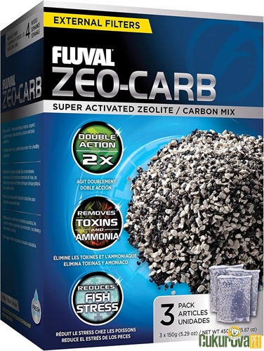 Fluval Zeo-Carbon 3 x 150 Gr