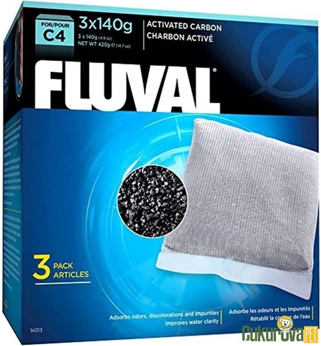 Fluval C4 Aktif Karbon 3 x 140 Gr