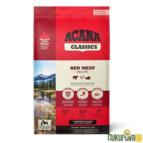 Acana Classics Red Meat Tüm Yaşam Evreleri İçin Köpek Maması 9.7 Kg