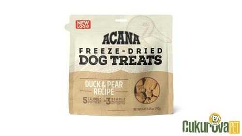 Acana Freeze - Dried Dog Treats Ördekli Ve Armutlu Köpek Ödül Maması 35 Gr