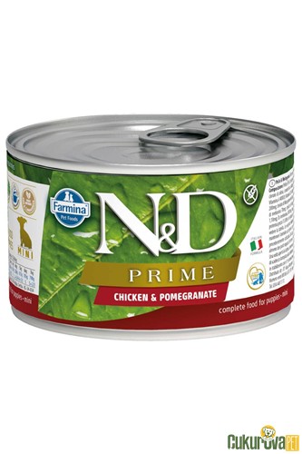 N&D Prime Puppy Mini Tavuklu Ve Narlı Yavru Köpek Yaş Maması 140 Gr