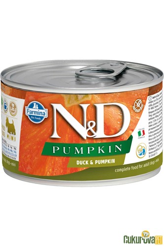 N&D Pumpkin Adult Mini Ördekli Ve Balkabaklı Yetişkin Köpek Yaş Maması 140 Gr
