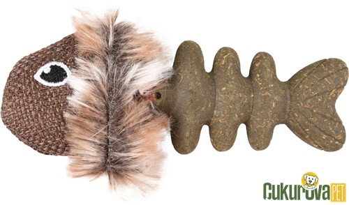 Flamingo Nature Catnip Balık Şeklinde Kedi Oyuncağı 9 Cm