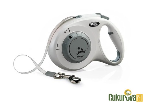 Flexi Select Köpek Otomatik Şerit Gezdirme Kayışı Gri - 7 M
