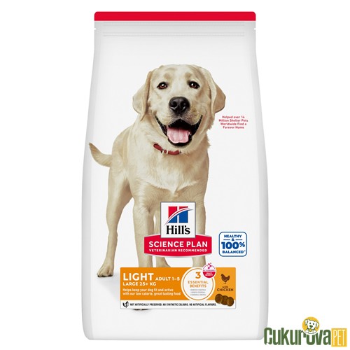 Hill's Science Plan Light Large Tavuklu Diyet Köpek Maması 14 Kg