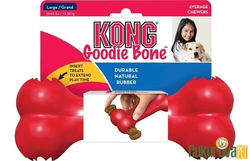 Kong Goodie Bone Ödül Hazneli Kauçuk Köpek Oyuncağı L - 22 Cm